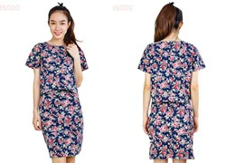 Set áo croptop chân váy hoa sành điệu