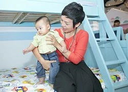 Thái Thùy Linh lần đầu khoe con trai bụ bẫm