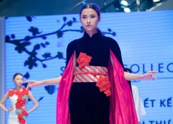 Thiết kế của Hà Linh Thư kết hợp áo dài và kimono