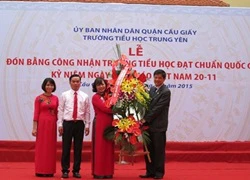 Trường tiểu học Trung Yên đạt chuẩn Quốc gia