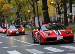 100 siêu "ngựa Ý" Ferrari tung vó trên đất Nhật