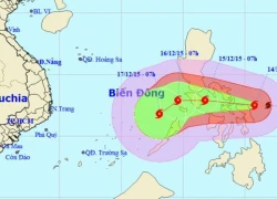 Bão Melor sức gió mạnh nhất 185 km/h hướng vào biển Đông