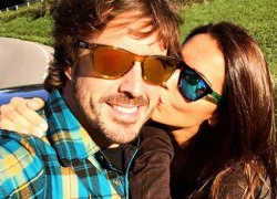 Bồ xinh mãn nguyện sau một năm hẹn hò Fernando Alonso