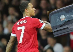 Chơi mờ nhạt, Depay vẫn trình làng logo riêng