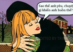 Chồng buồn vì mái tóc giả