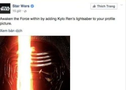 Facebook cho đổi avatar theo phim Star Wars