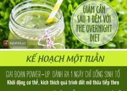 Giảm cân sau 1 đêm với công thức sinh tố thần thánh