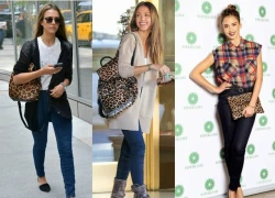 Họa tiết da báo - phong cách yêu thích của Jessica Alba