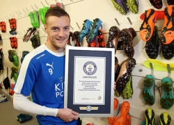 Jamie Vardy có bằng chứng nhận kỷ lục Guinness