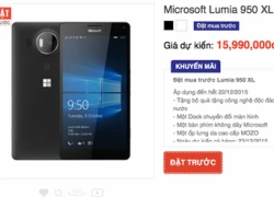 Lumia 950 XL giá 16 triệu, bán từ 23/12 tại Việt Nam?