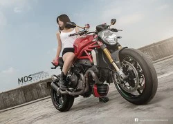 Mẫu Á cá tính cùng "quỷ đầu đàn" Ducati Monster 1200S