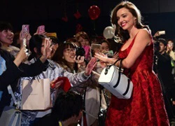 Miranda Kerr được fan chào đón nhiệt tình khi tới Tokyo