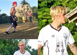 Muốn nổi tiếng, hãy đưa áo CLB cho Justin Bieber mặc