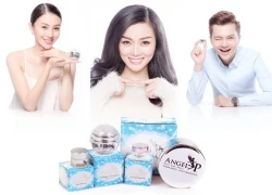 Nam Cường & Lê Hà làm người mẫu cho mỹ phẩm Angel P Beauty