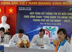 QTV và các đồng đội dẫn đầu cuộc bình chọn "Vinh Danh Tài Năng Thể Thao TPHCM" 2015