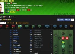 Review F.Totti SS06WC Tiền vệ tấn công hàng đầu của FIFA Online 3