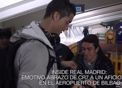 Ronaldo ghi điểm với hành động ân cần hỏi thăm fan nhí