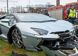 "Siêu bò" Lamborghini Aventador Roadster tử nạn tại Estonia