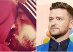 Tan chảy nhìn bố con Justin Timberlake hôn nhau