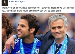 Tri ân Mourinho trên facebook, Fabregas bị fan "ném đá"