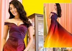 Váy dạ hội của Lan Khuê vào top 10 Miss World