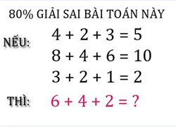 Bài toán phép cộng giả lập 80% người giải sai