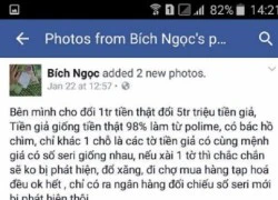 Bắt đối tượng rao "đổi tiền thật lấy tiền giả" trên Facebook