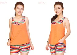 Bộ đồ short nữ cầu vồng Twins