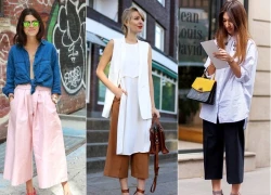 Chọn giày cho item cùng quần culottes