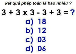 Chọn kết quả đúng của phép tính này không hề dễ!