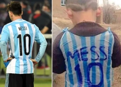 Cộng đồng mạng sôi sục tìm cậu bé nghèo mê Messi