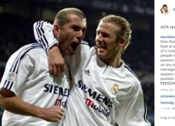 David Beckham không tiếc lời ca tụng Zidane