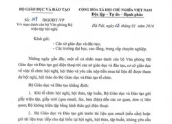 Mạo danh cán bộ văn phòng Bộ Giáo dục triệu tập hội nghị