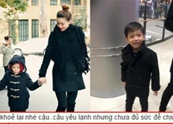 Hồ Ngọc Hà lo lắng khi Subeo bị ốm vì cái lạnh của Hà Nội