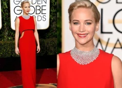 Jennifer Lawrence vào top mặc đẹp nhất Quả Cầu Vàng 2016