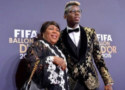 Mẹ con Pogba trở thành thảm họa thời trang ở Quả bóng Vàng FIFA 2015