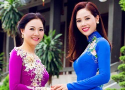 Mẹ Hoa hậu Mai Phương trẻ trung bên con gái