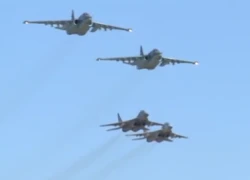 MIG-29 Syria lần đầu hộ tống SU-25 Nga không kích IS