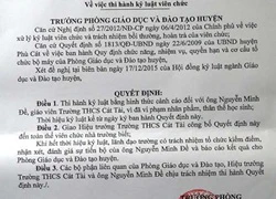 Lập đoàn thanh tra vụ thầy giáo &#8220;Xâm phạm thân thể học sinh&#8221;