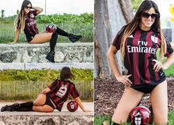 Nữ trọng tài sexy bị tố thiên vị sau khi đăng ảnh mặc áo AC Milan