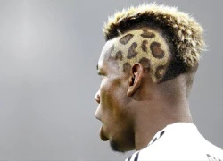 Pogba khoe kiểu đầu hổ báo