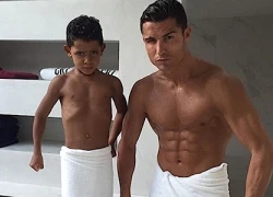 Ronaldo quyết biến con trai thành &#8216;người cơ bắp&#8217; như mình