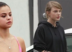 Selena và Taylor Swift mặt mộc xinh đẹp đi tập gym