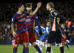 Suarez mắng cầu thủ Espanyol là "đồ rác rưởi"