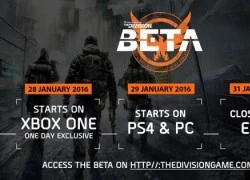 The Division công bố lịch Beta chính thức, chỉ vỏn vẹn trong 4 ngày