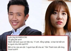 Trấn Thành lên tiếng ủng hộ Hari Won khiến fans 'dậy sóng'