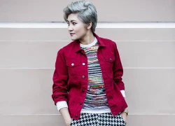 Vicky Nhung xuống phố với phong cách tomboy