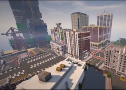 Xuất hiện game thủ dựng lại toàn bộ GTA V bằng&#8230; Minecraft