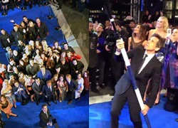 Ben Stiller chụp ảnh với gậy selfie dài nhất thế giới