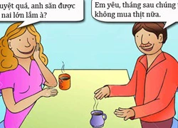 Buồn vì kết quả đi săn của chồng